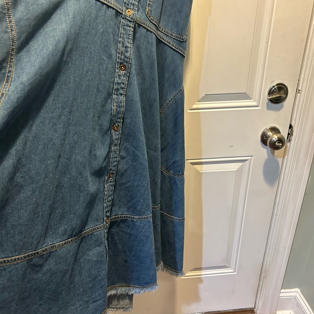 Pilcro Blue Denim Dress - Picture 4 of 7
